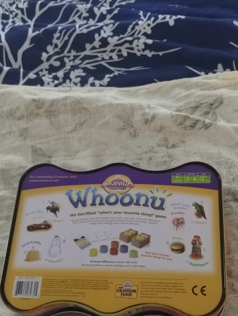 Cranium Whoonu Family Party Game - Purple Tin